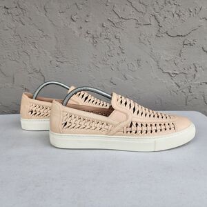 Tory Burch Light Pink Woven Loafers